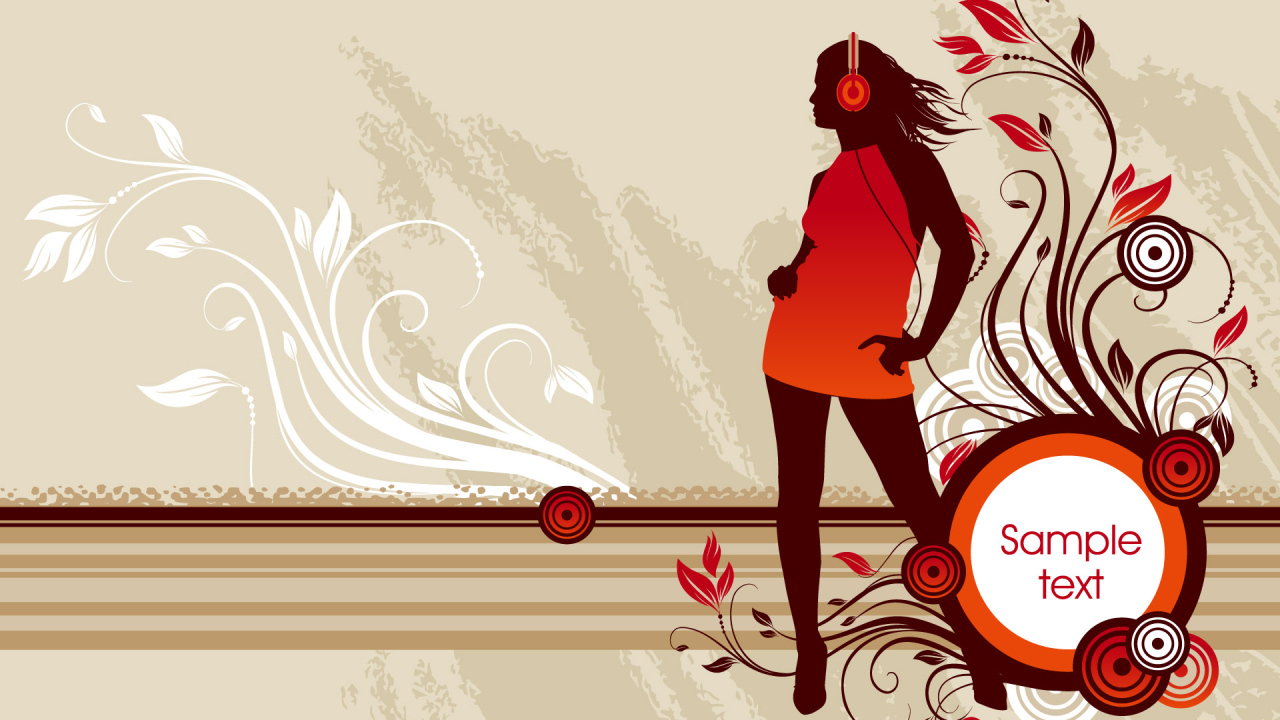 Девушка в наушниках