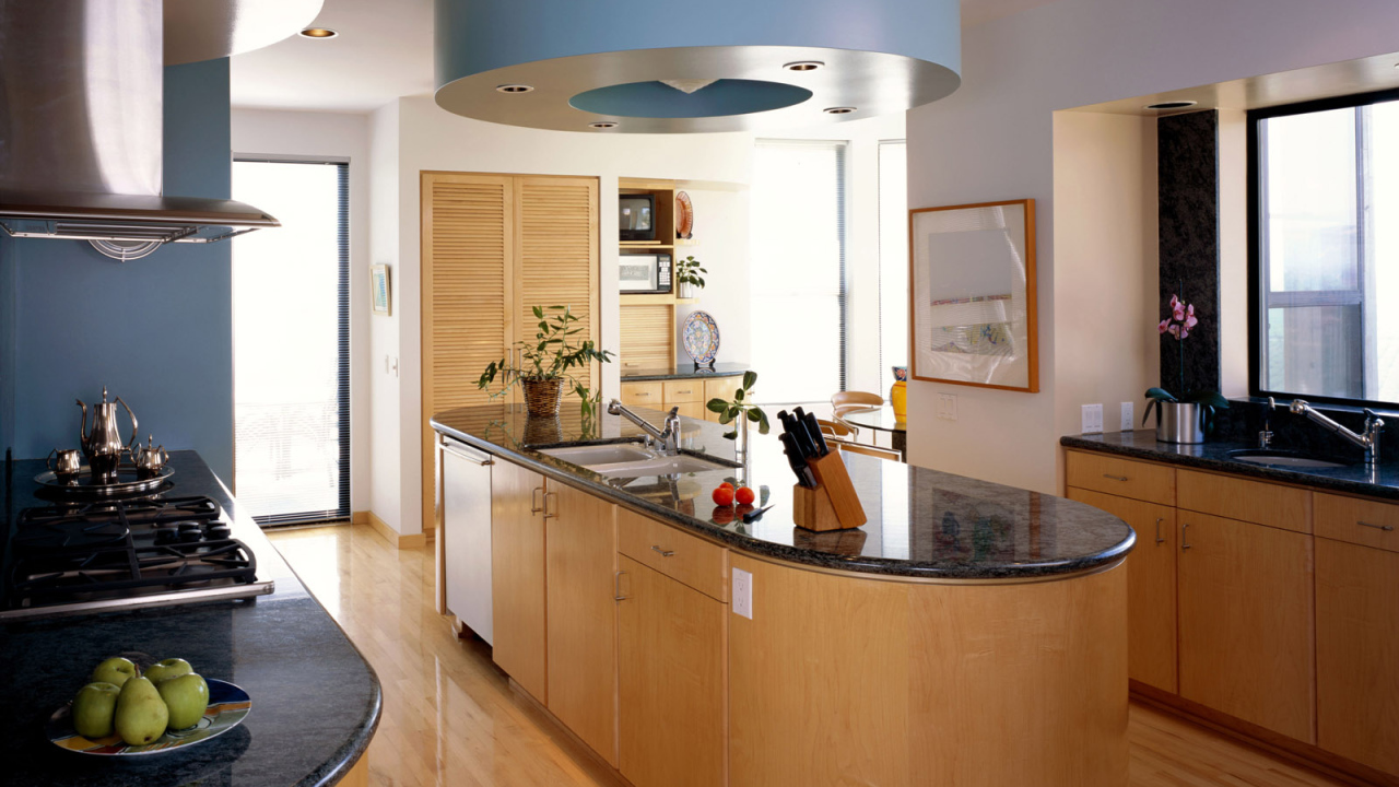 Красивый дизайн современной кухни