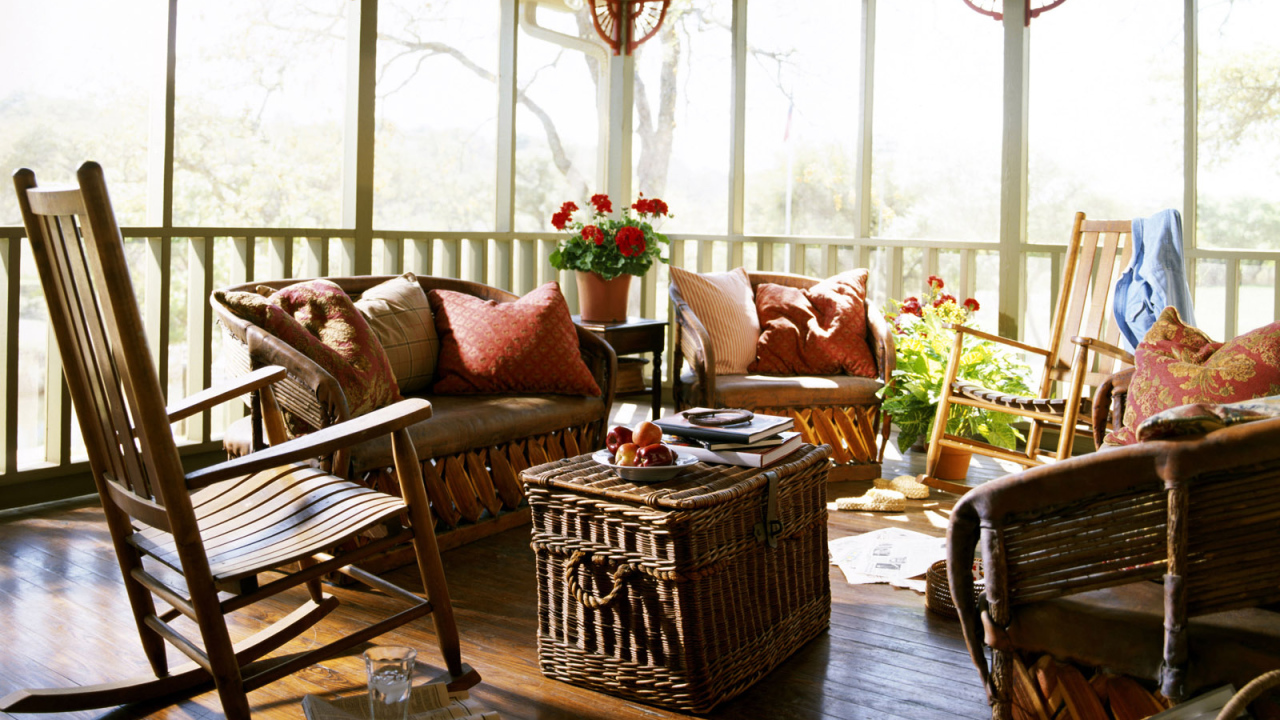 Комната с видом на террасу