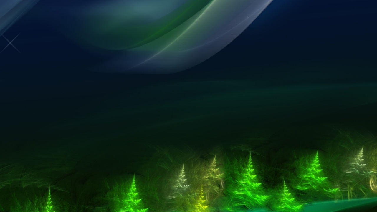 Зеленый лес