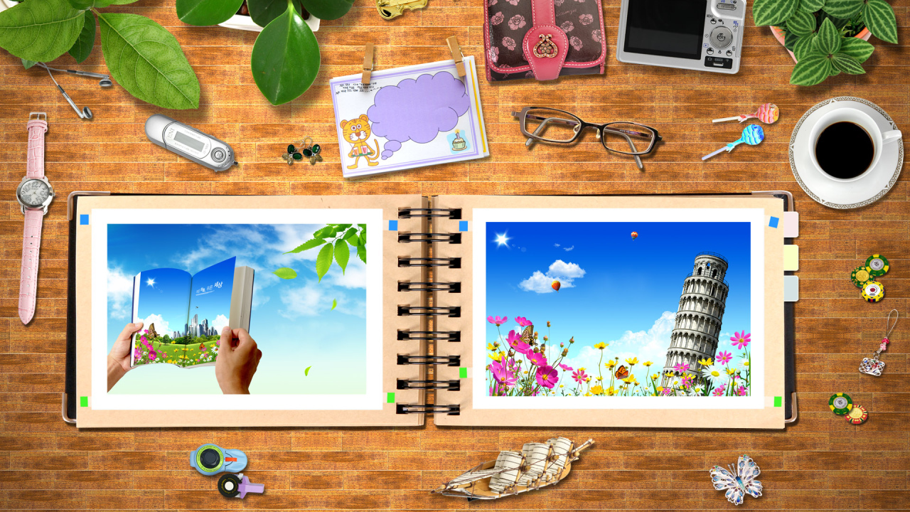 Рабочий стол девушки