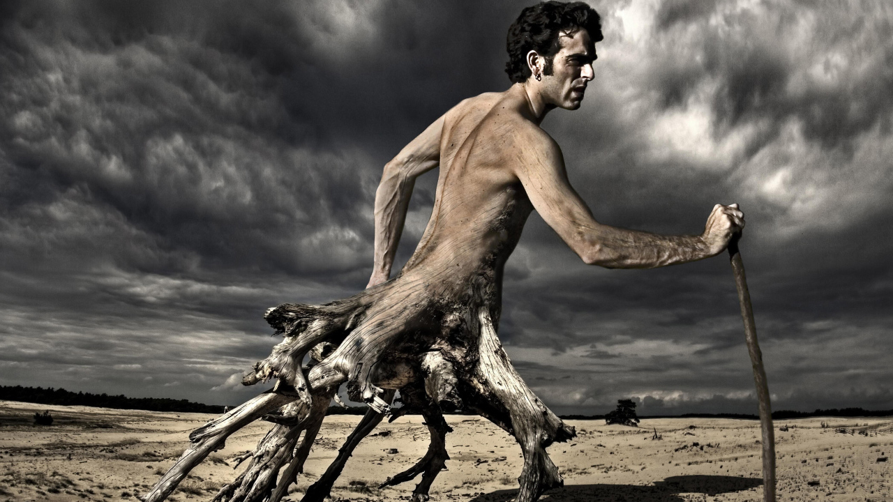 Человек дерево