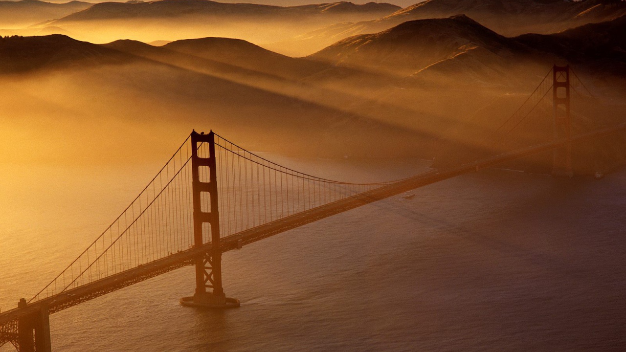 Мост Золотые Ворота / Мыс Marin / Сан-Франциско / Калифорния / США