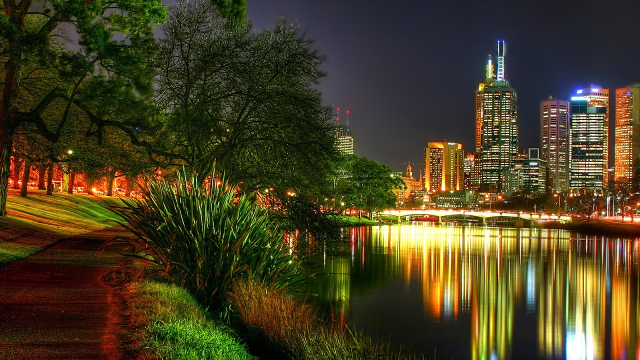 Городские огни ночи