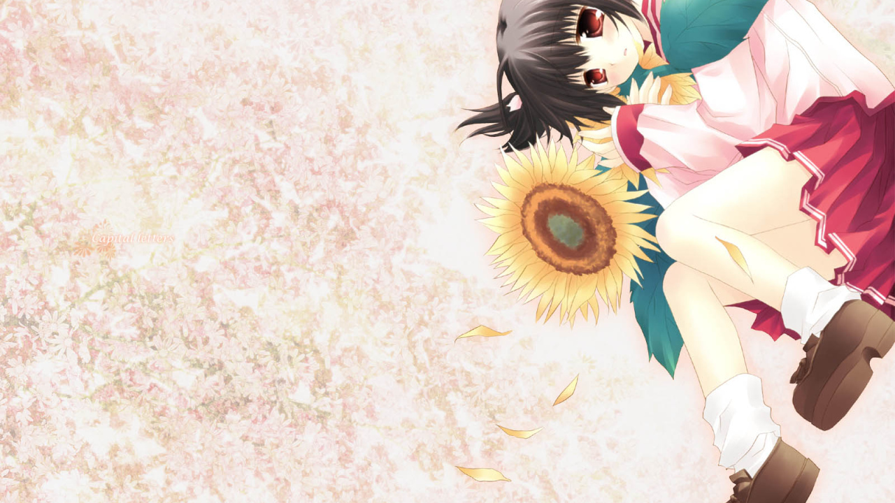 Девушка с подсолнухом