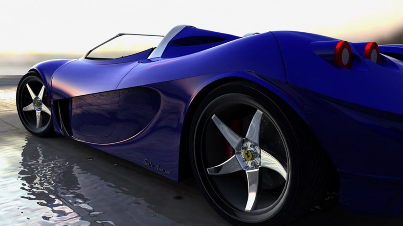 Синий Феррари