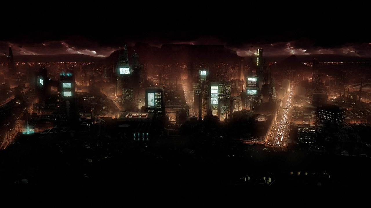 Ночные городские огни