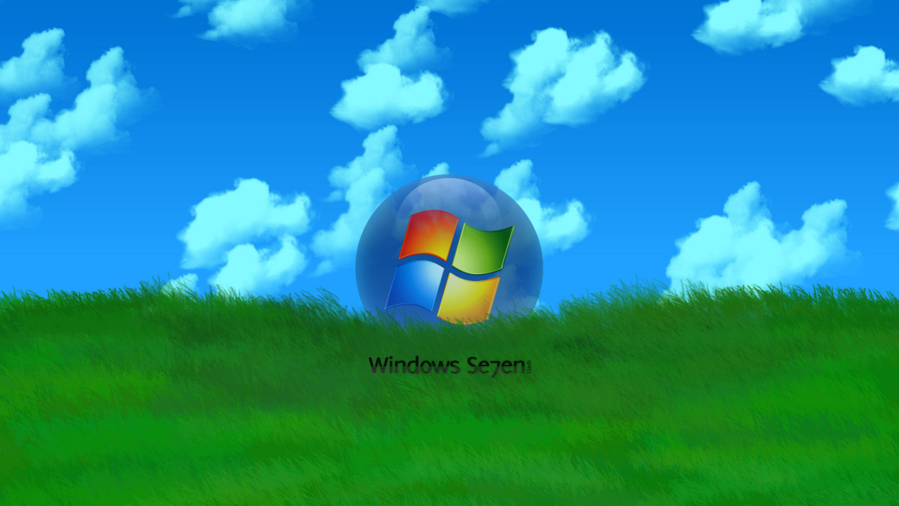 Microsoft Windows 7 grass