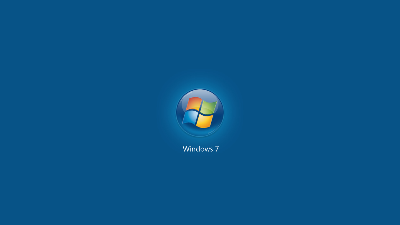 Microsoft Windows Seven blue