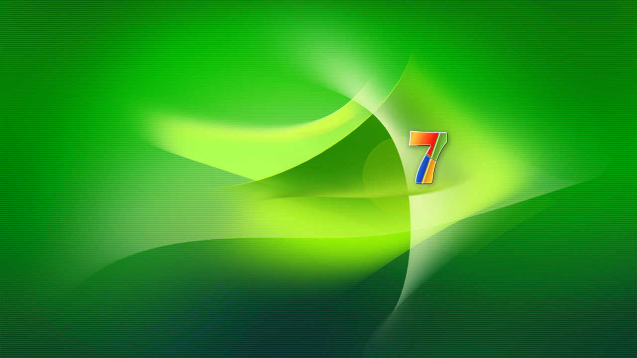 Windows 7 зелень