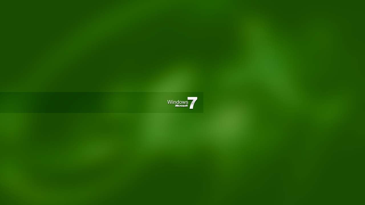 Windows 7 green