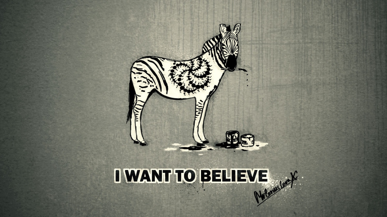 I want to believe