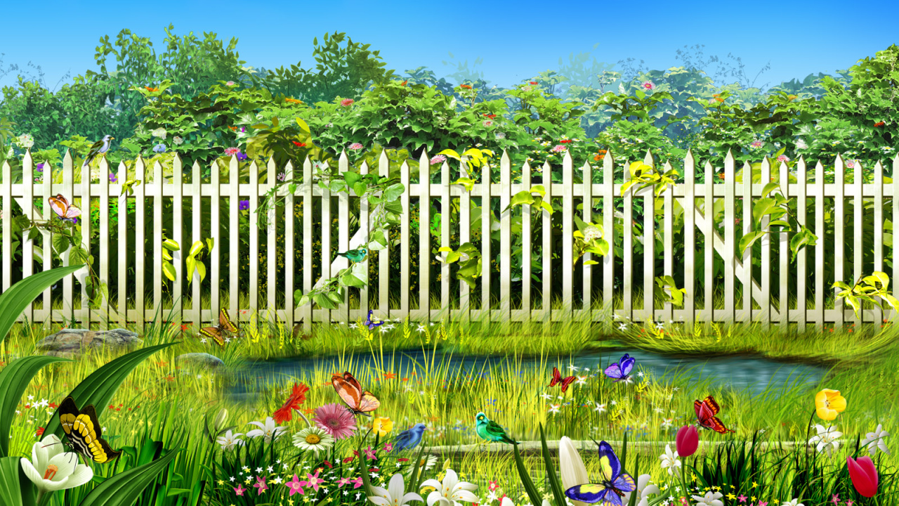 Цветущий сад