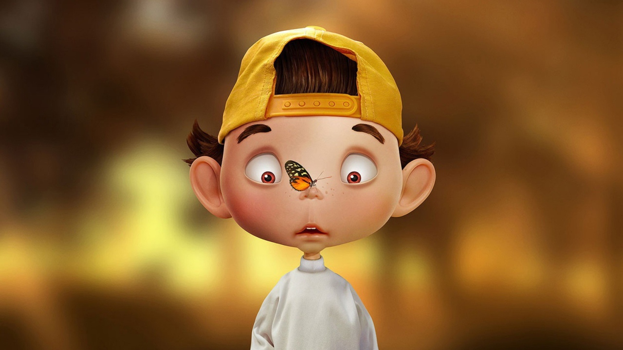 Бабочка на носу