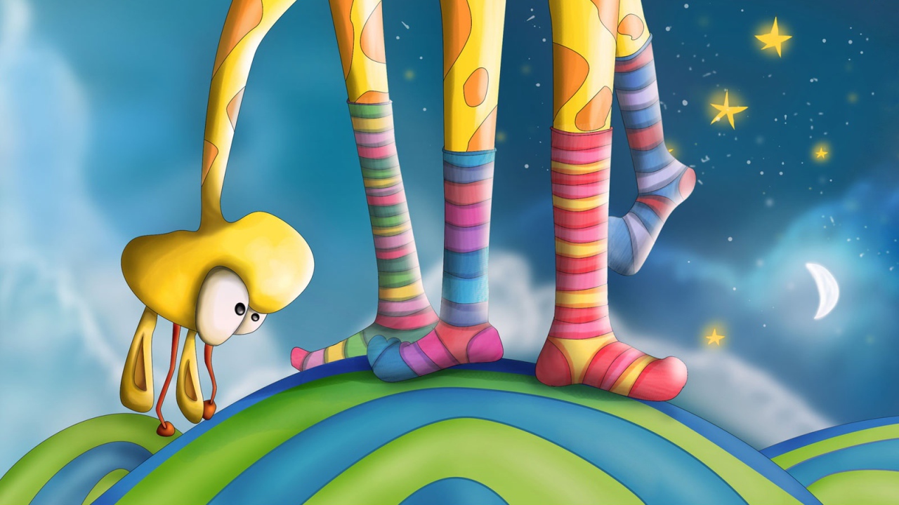 Жираф в носках