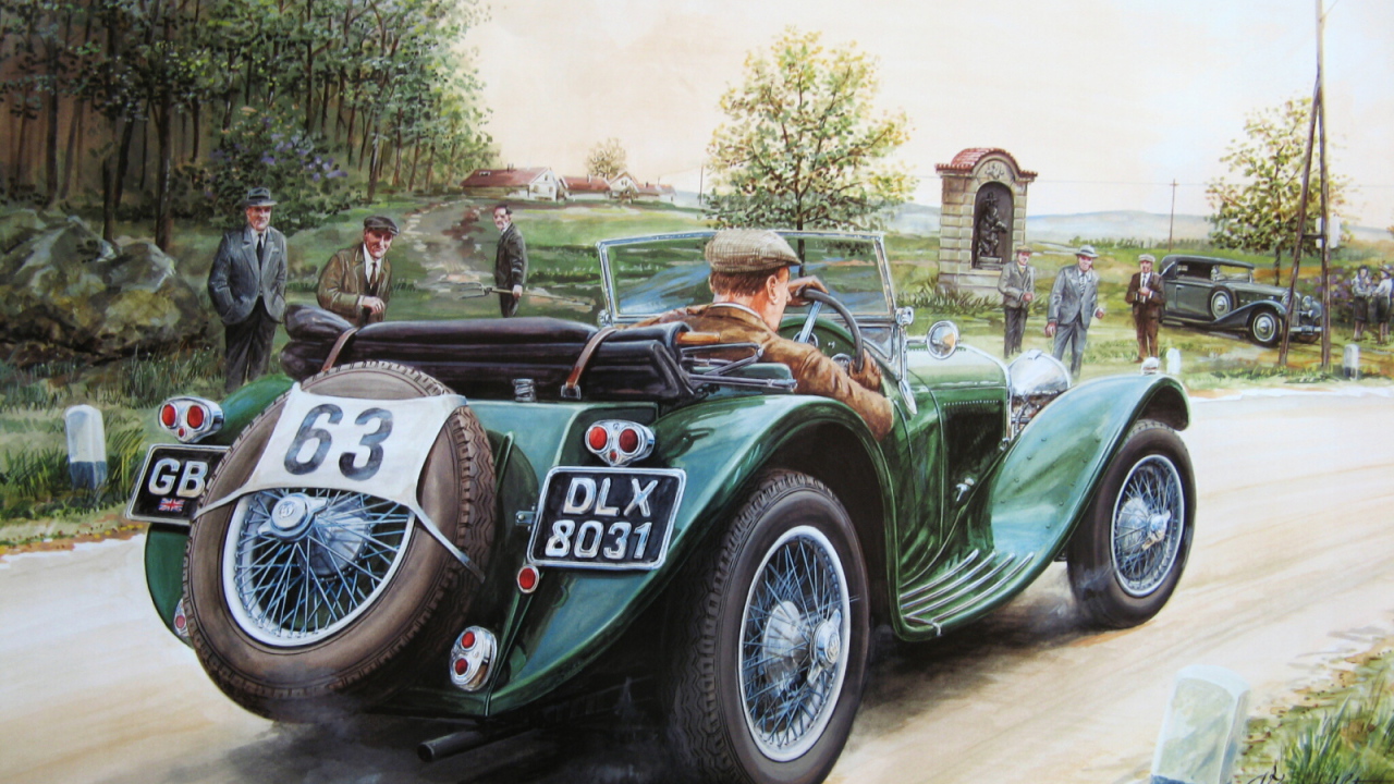 Зеленый классический авто