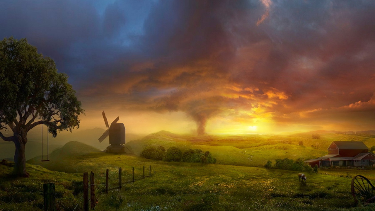 Буря на закате