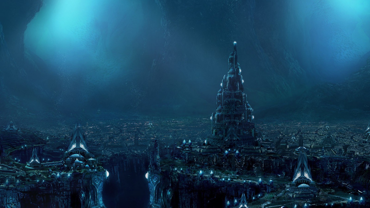 город в скале