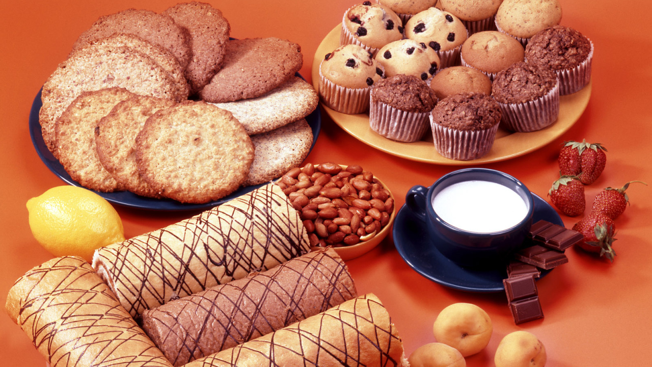 Хлебные лепешки с пирожным