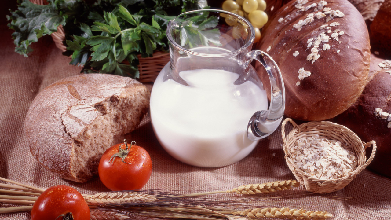 Ржаной хлеб с молоком