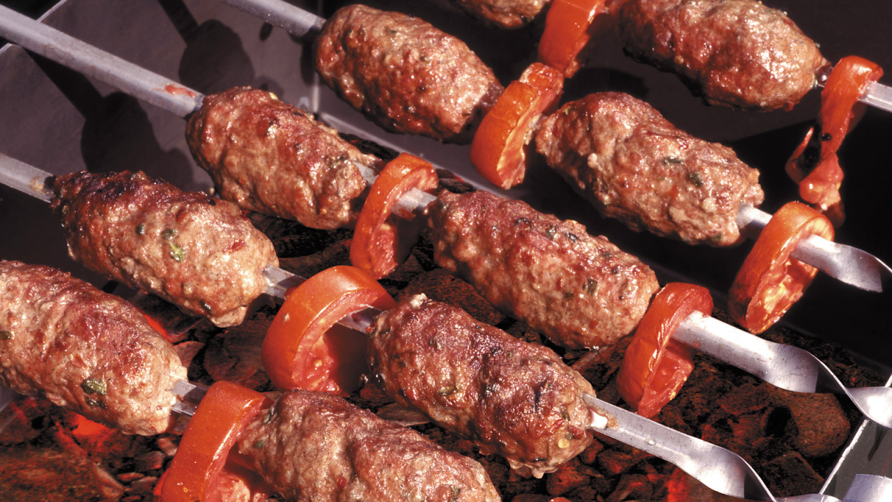Шашлык с помидорами