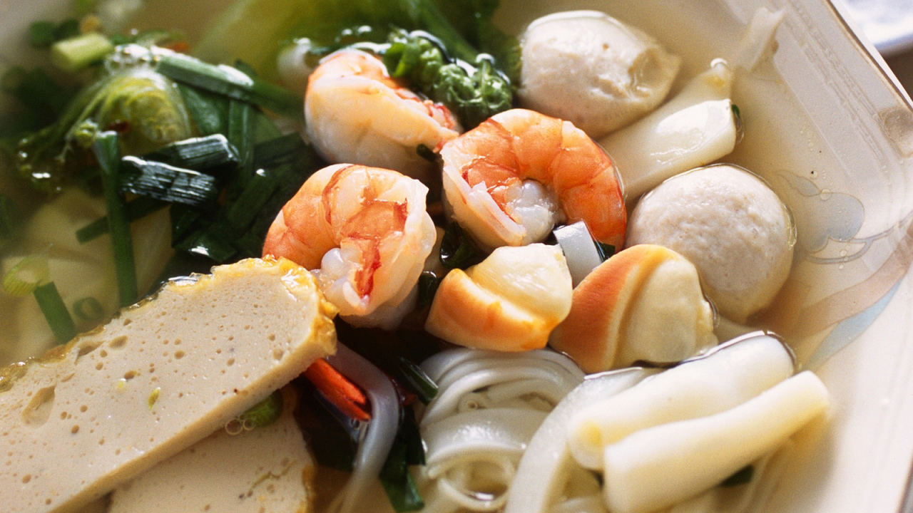 Суп с креветками