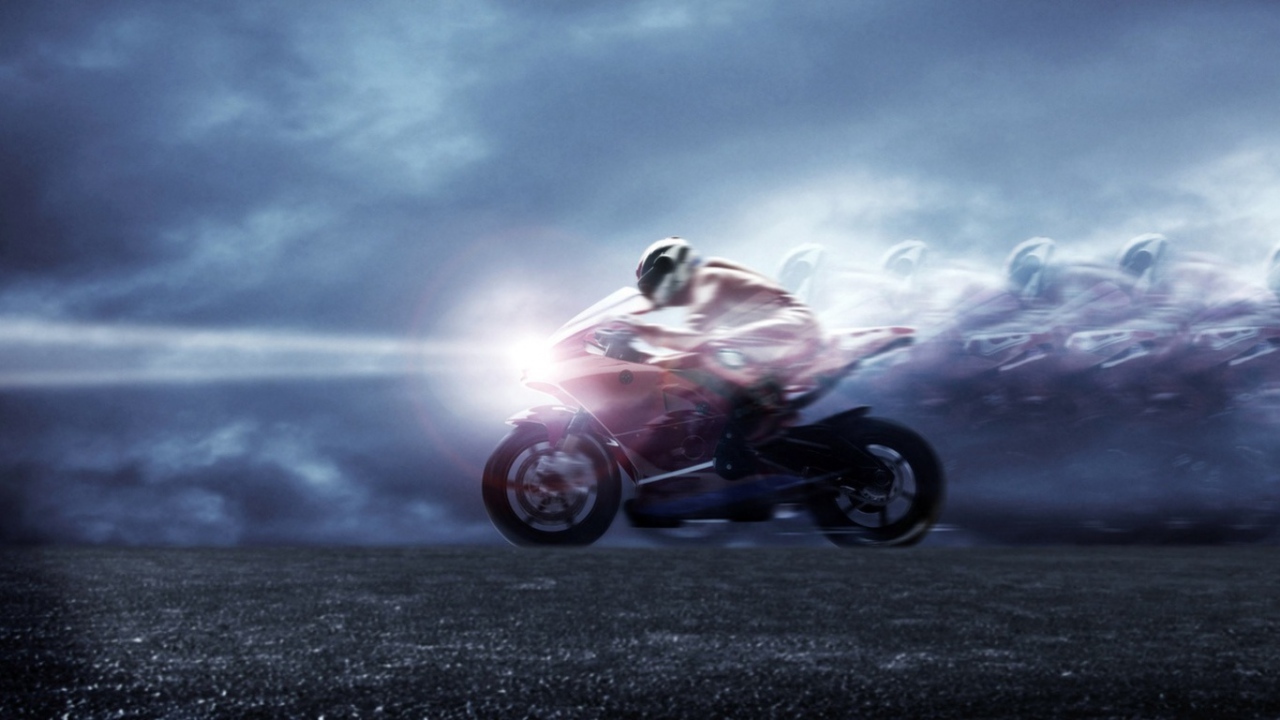 Мото гонщик