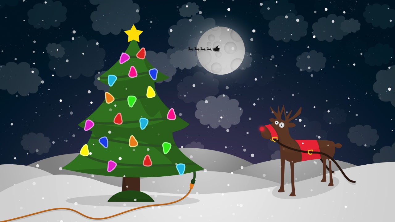 Новогодний олень