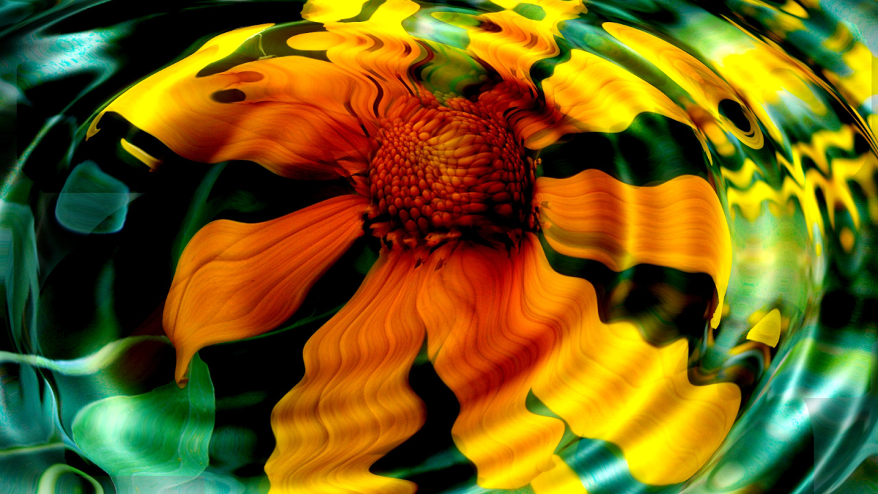 Желтое отражение