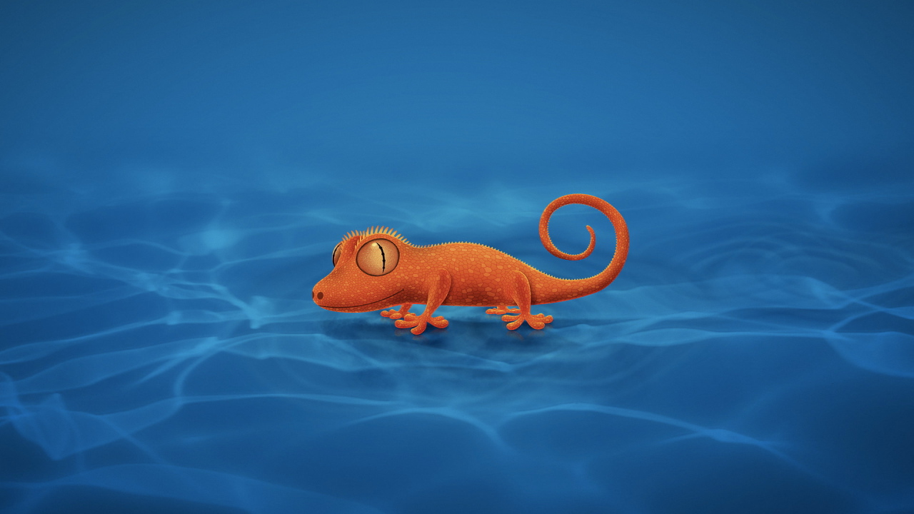 Оранжевый ящер