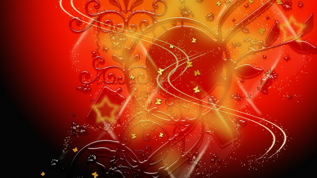 Узоры в красном цвете