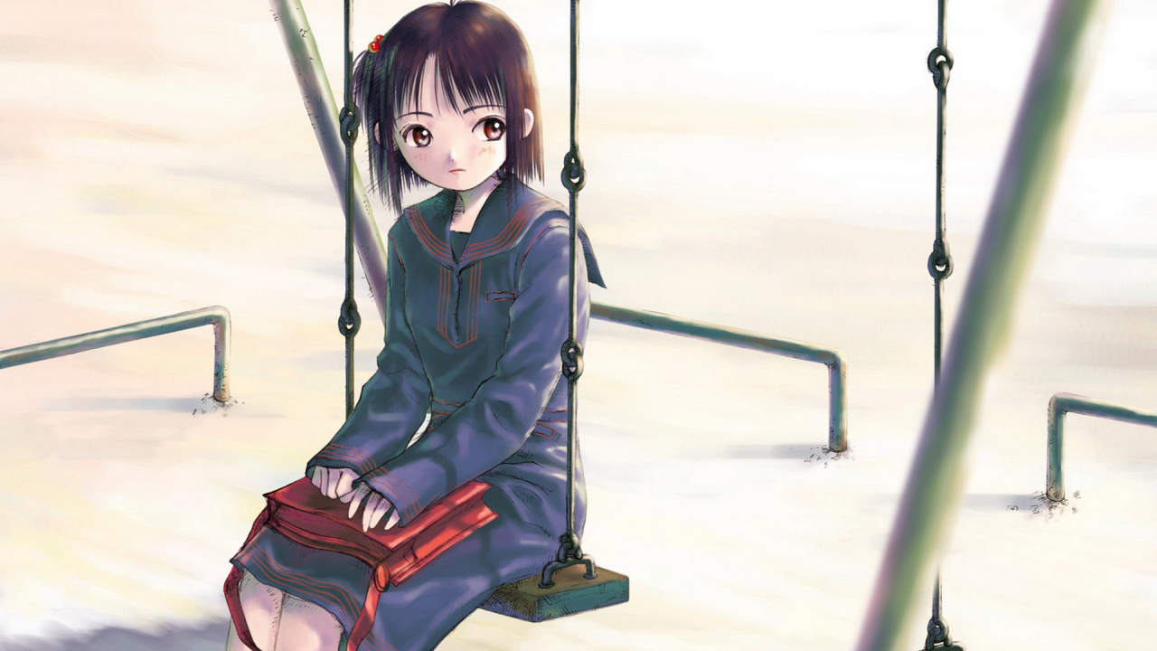 Девчонка на качелях