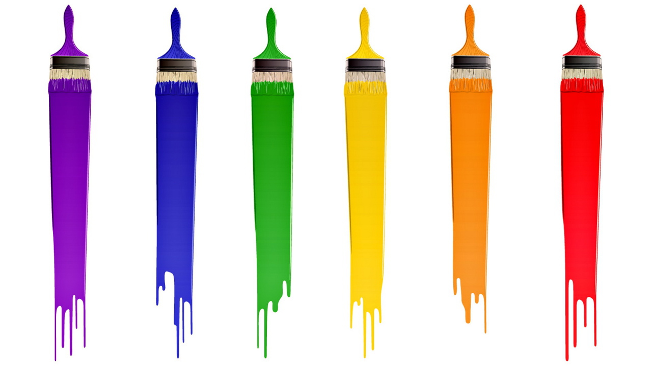 Разноцветные кисти