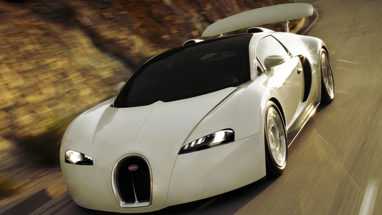 White Bugatti Veyron