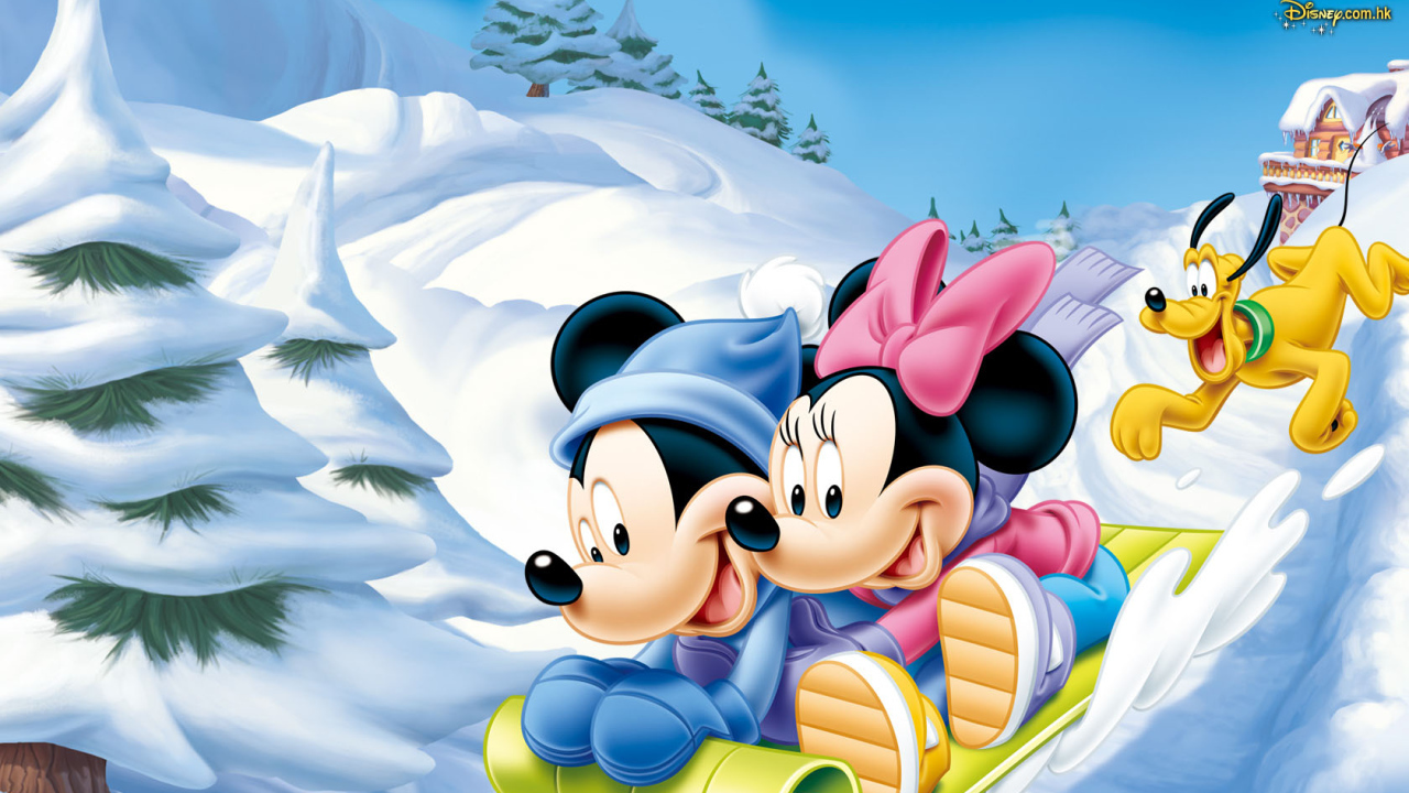 Маусы на санках