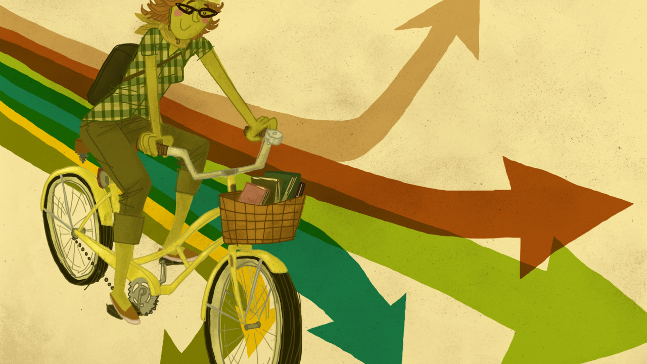 Поездка на велосипеде