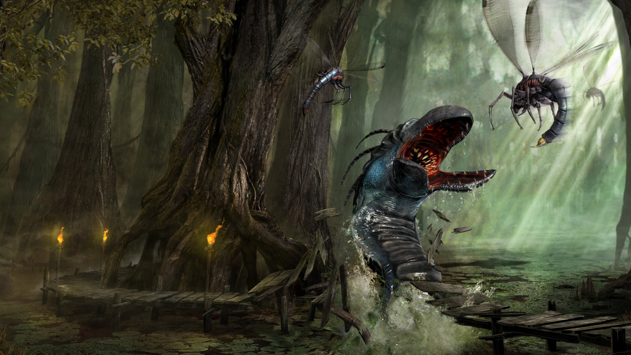 Монстр обитатель болот