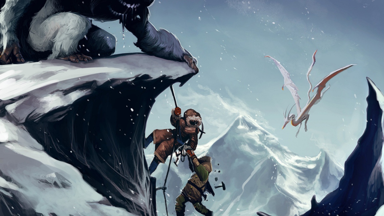 Снежный человек и альпинисты