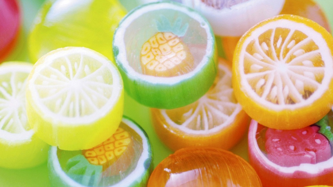 Разноцветная карамель