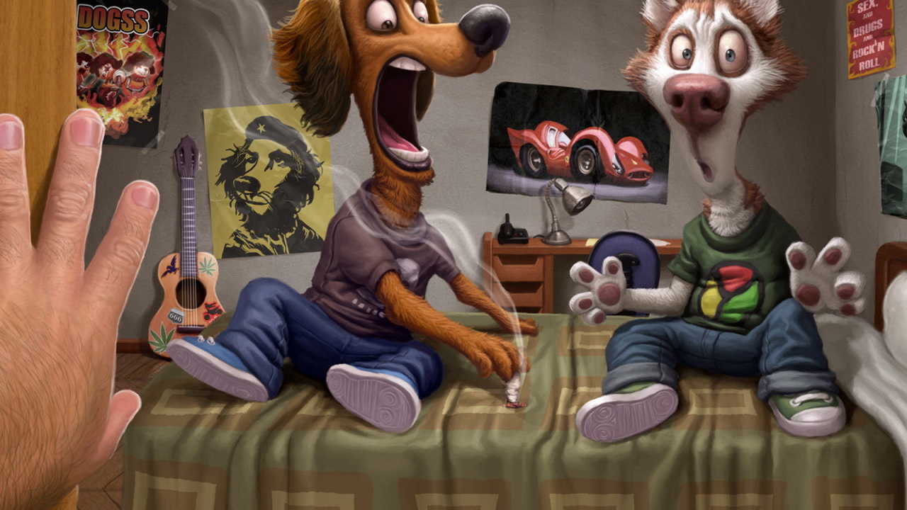 Обкуренные собаки