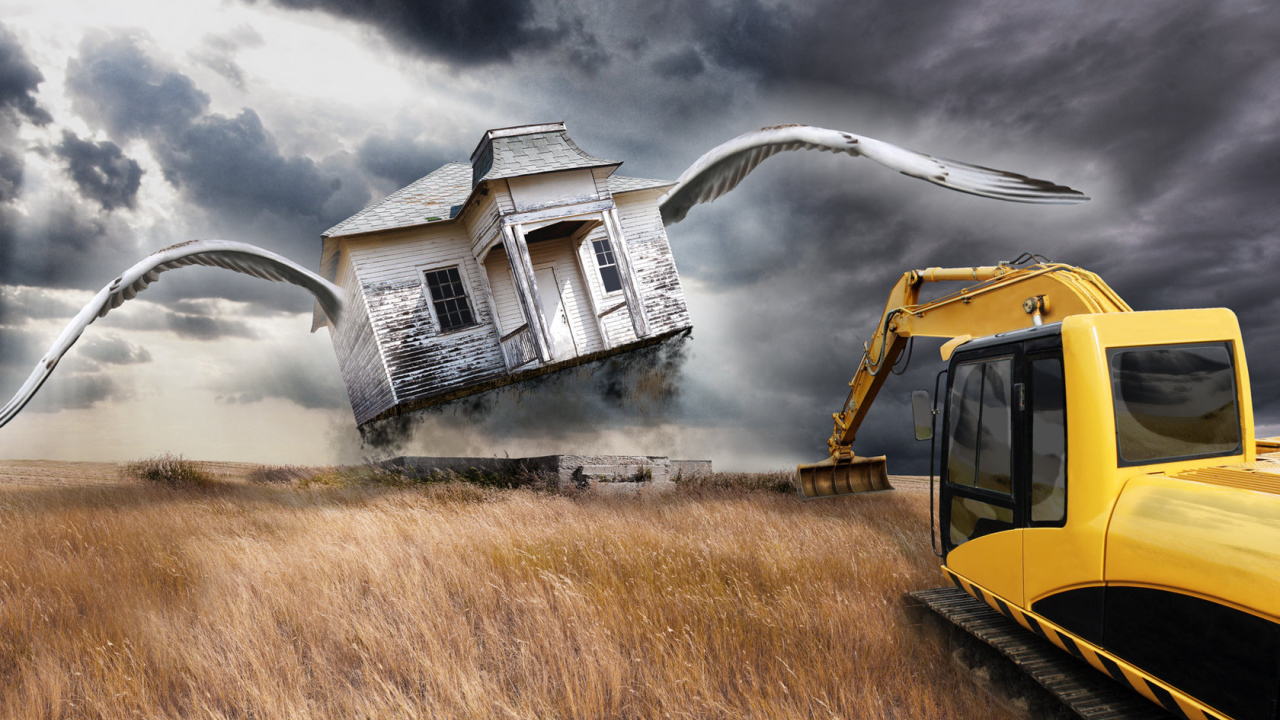 Улетающий дом