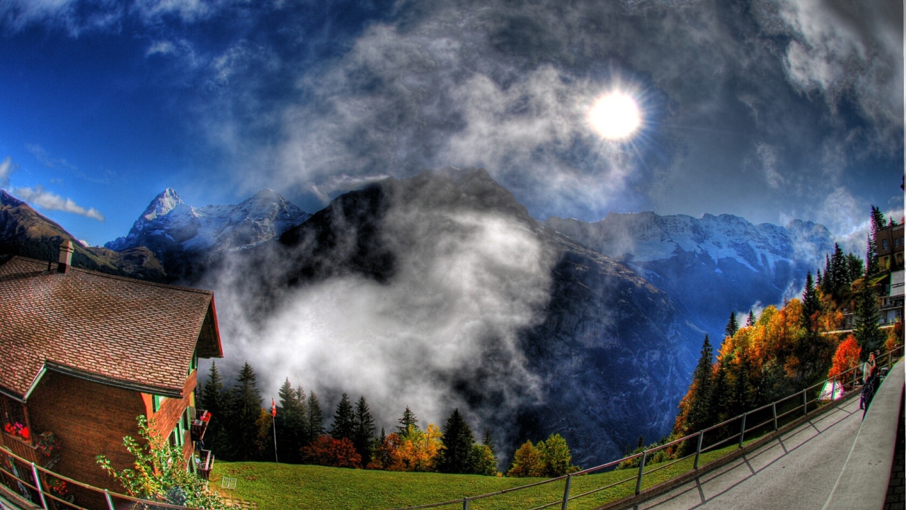 Красивый горный пейзаж