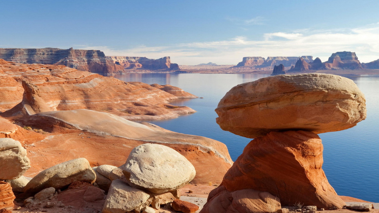 Юта, горное озеро Пауэлл