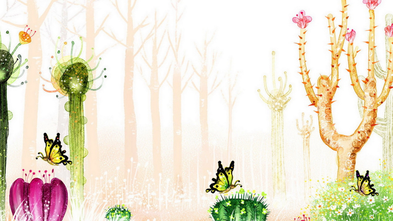 Цветущие кактусы