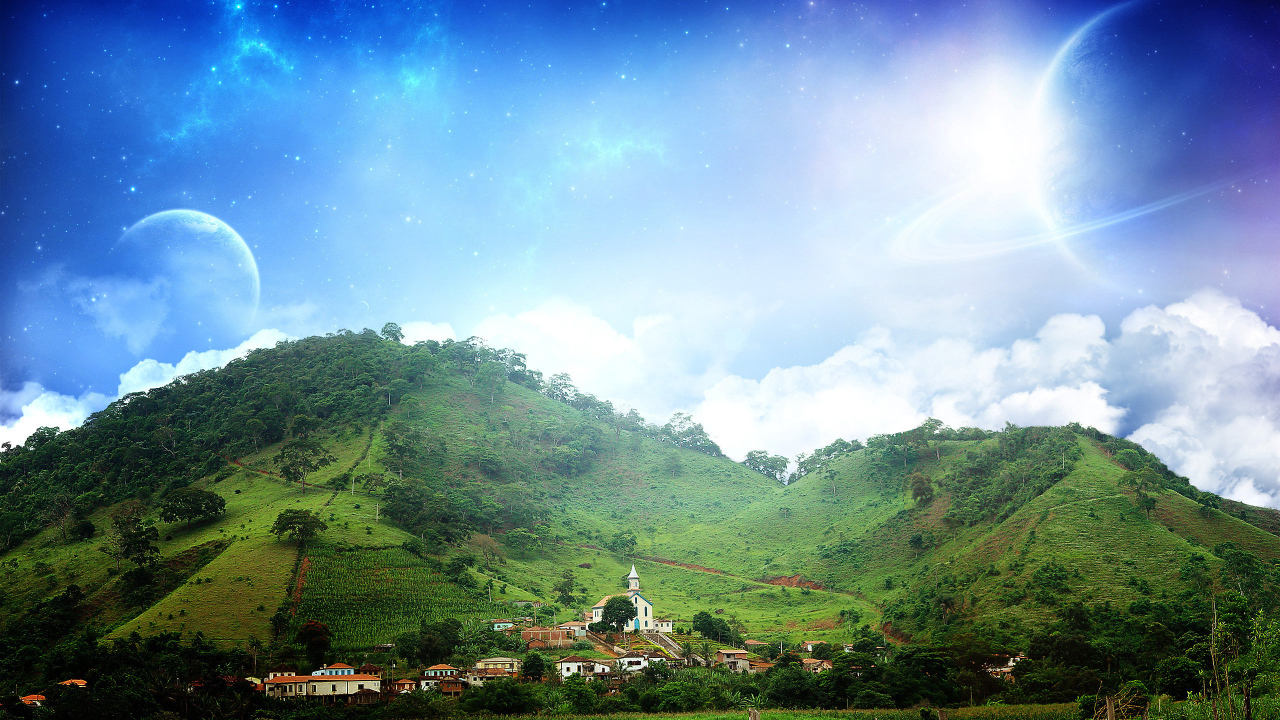 Деревня у подножия