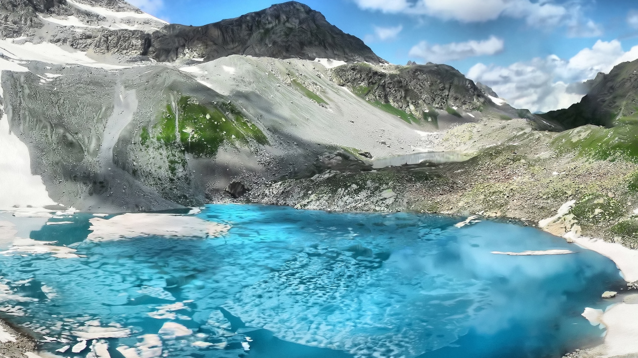 Озеро в горах