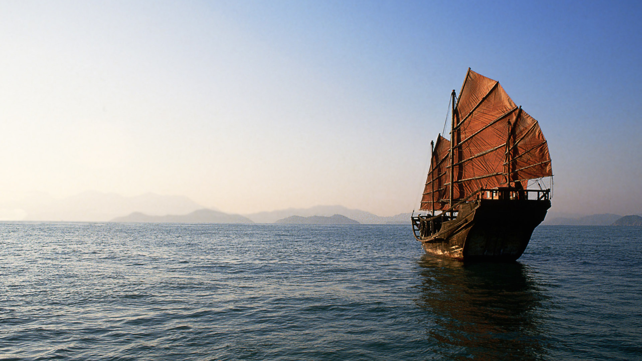 Старинный Китайский корабль
