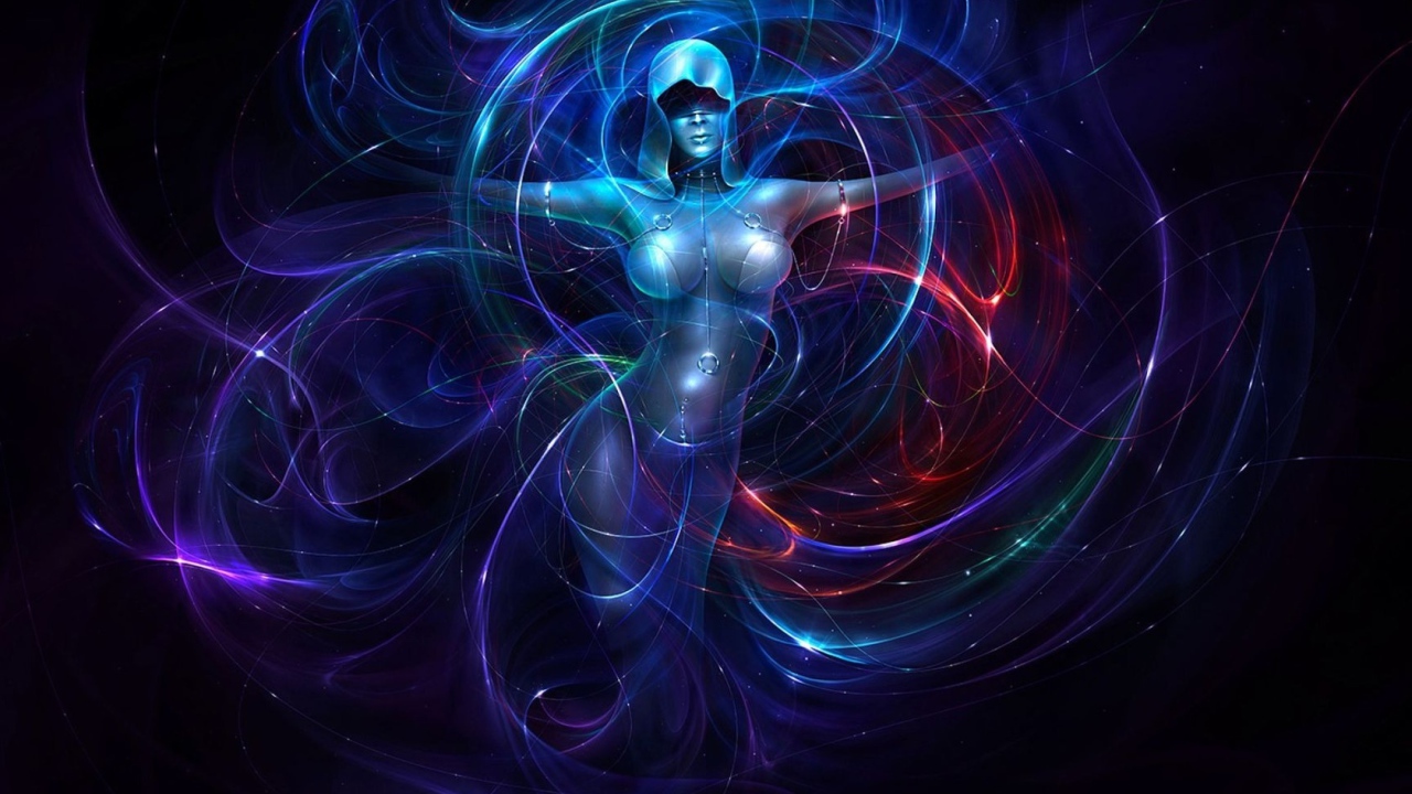 Девушка в неоне