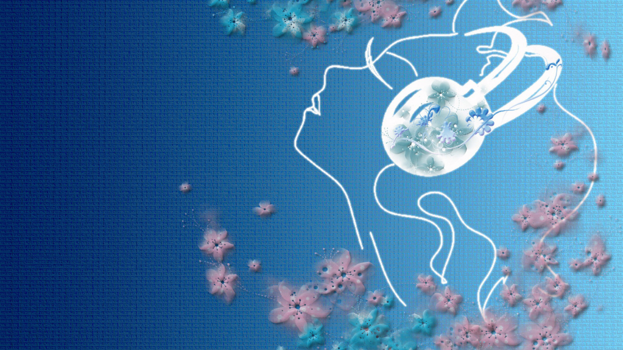 Образ девушки в цветах