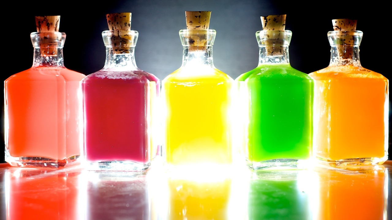 Разноцветные жидкости